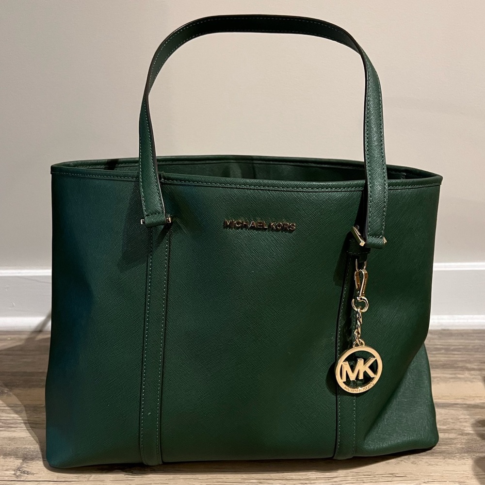 Michael Kors Large Forest Green Tote
